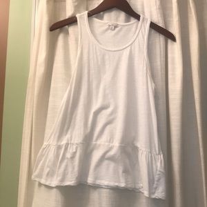 GAP white peplum tank